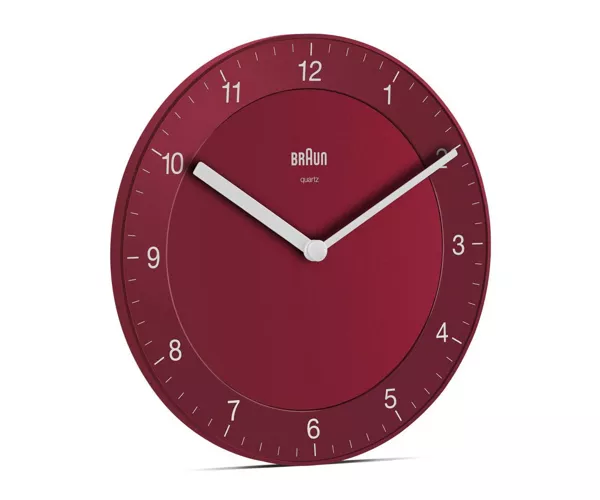Braun BC06R Kvarcinis laikrodis Apskritimas Raudona