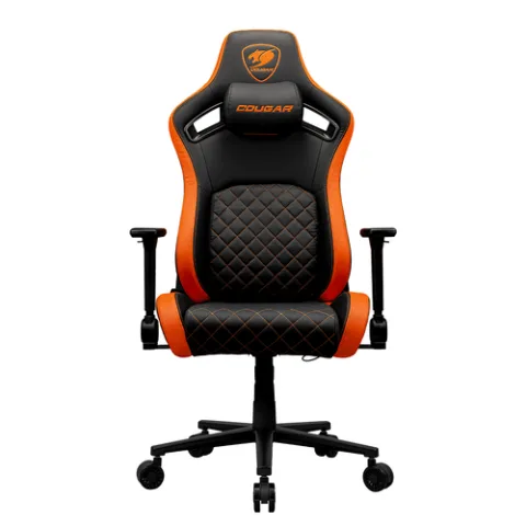 COUGAR CGR-DFL PC gaming chair Upholstered padded seat Black, Orange