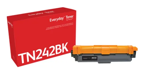 Everyday Black Toner by Xerox compatible with Brother TN-242BK, Standard capacity