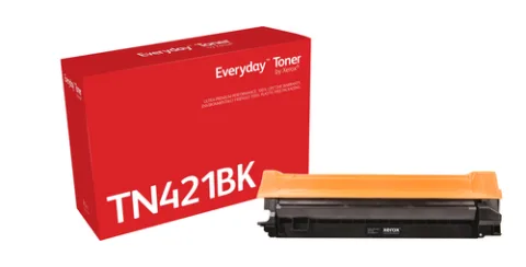 Everyday Black Toner by Xerox compatible with Brother TN-421BK, Standard capacity