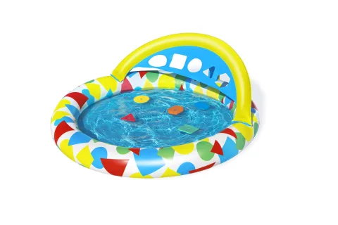47" x 46" x 18"/1.20m x 1.17m x 46cm Splash & Learn Kiddie Pool
