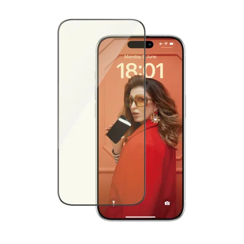 PanzerGlass EyeCARE Screen Protection iPhone 15 Pro | Ultra-Wide Fit w. EasyAligner