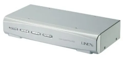 Lindy 4-Port KVM Switch KVM jungiklis Sidabras