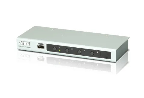 4-Port 4K HDMI Audio/Video Switch with IR Remote Control