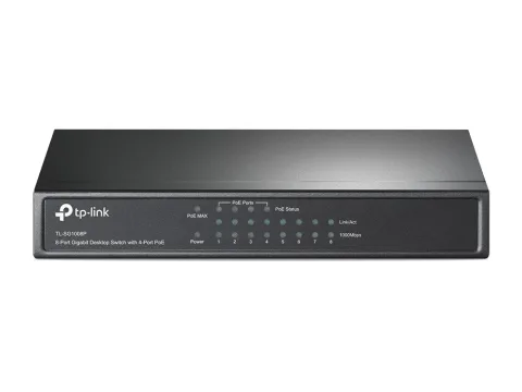 8-Port Gigabit Desktop PoE Switch with 4-Port