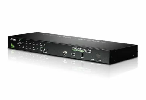 16-Port USB - PS/2 VGA KVM Switch with USB Peripheral port