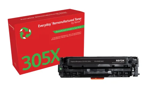 Everyday Black Remanufactured Toner by Xerox compatible with HP