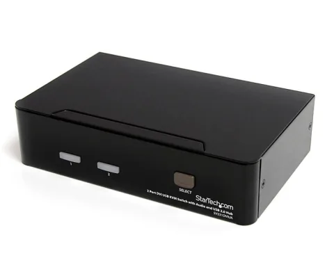 StarTech.com SV231DVIUA KVM jungiklis Juoda