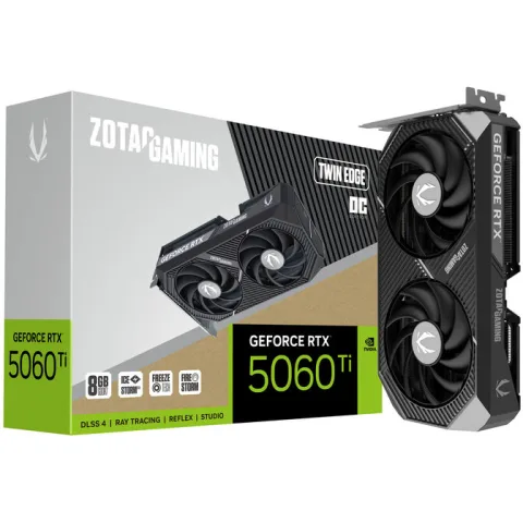 Gráfica ZOTAC GeForce RTX 5060 Ti Twin Edge OC 8GB GDDR7 DLSS4