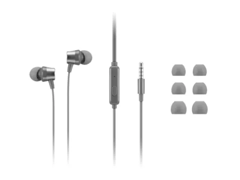 Lenovo 110 Analog Headphones Wired In-ear Calls/Music Grey