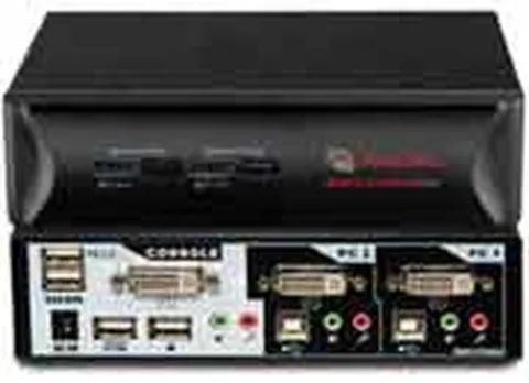 Vertiv Avocent SwitchView DVI 2-port KVM Switch KVM jungiklis Juoda