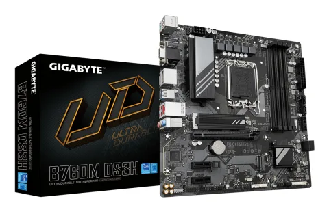 GIGABYTE B760M DS3H Motherboard - Supports Intel Core 14th Gen CPUs