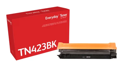 Everyday Black Toner by Xerox compatible with Brother TN-423BK, High capacity