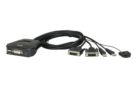 2-Port USB DVI KVM Switch