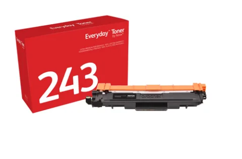 Everyday Black Toner by Xerox compatible with Brother TN-243BK, High capacity