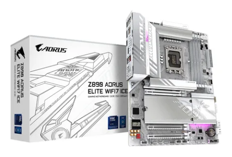 GIGABYTE Z890 AORUS ELITE WIFI7 ICE Motherboard - Supports Intel