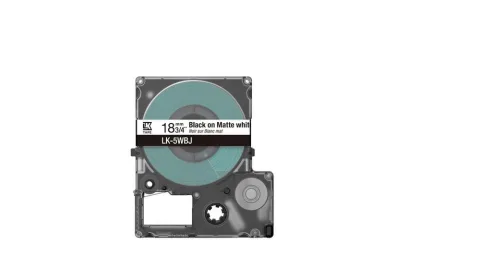 Epson LK-5WBJ Juoda, Balta