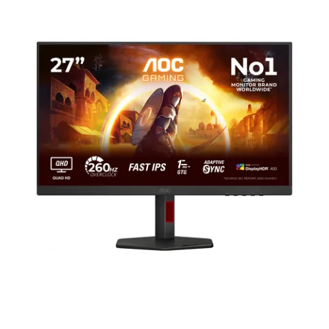 AOC G4 Q27G4ZR computer monitor 68.6 cm (27") 2560 x 1440 pixels Quad HD LED Black, Red