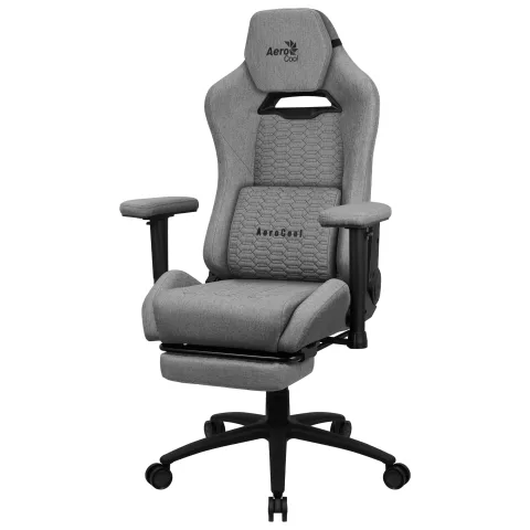 ROYALASHGR Premium Ergonomic Gaming Chair Legrest Aeroweave Technology Grey