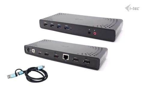 USB 3.0 / USB-C / Thunderbolt Dual Display Docking Station + Power Delivery 100W