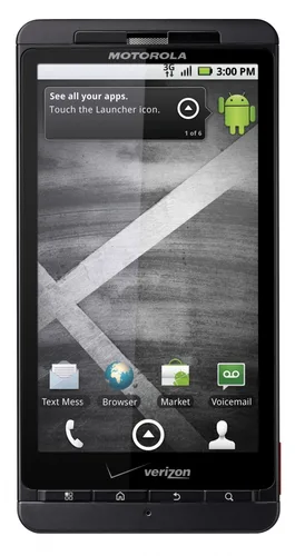 Motorola Droid X 10,9 cm (4.3) Viena SIM 3G 1540 mAh Juoda