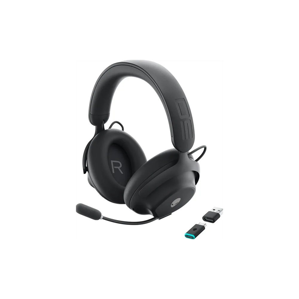 Dell Alienware Pro Wireless Gaming Headset, Dark Side of the Moon