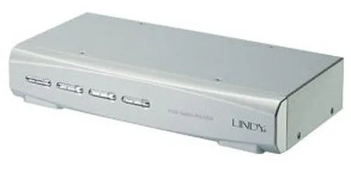 Lindy 4-Port KVM Switch KVM jungiklis Sidabras