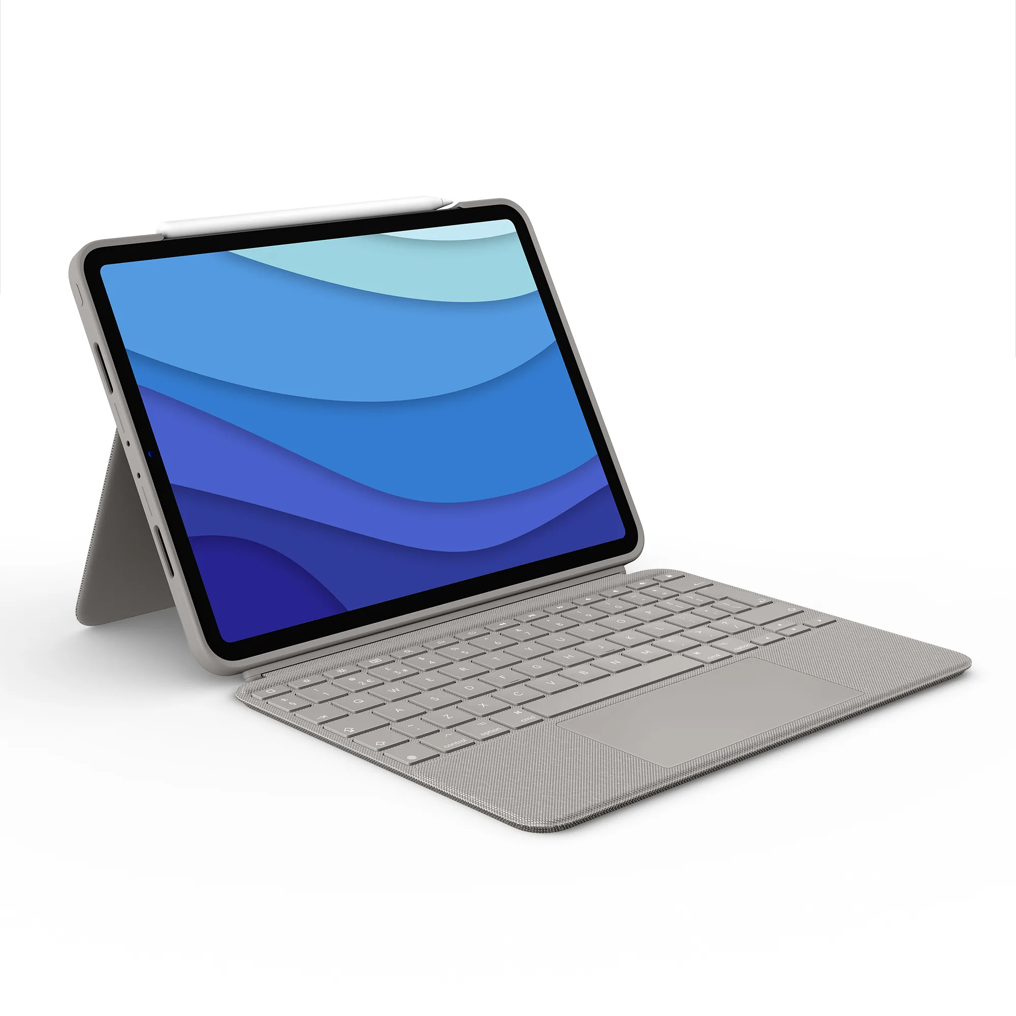 Logitech Combo Touch Vokiečių Smart Connector Smėlio