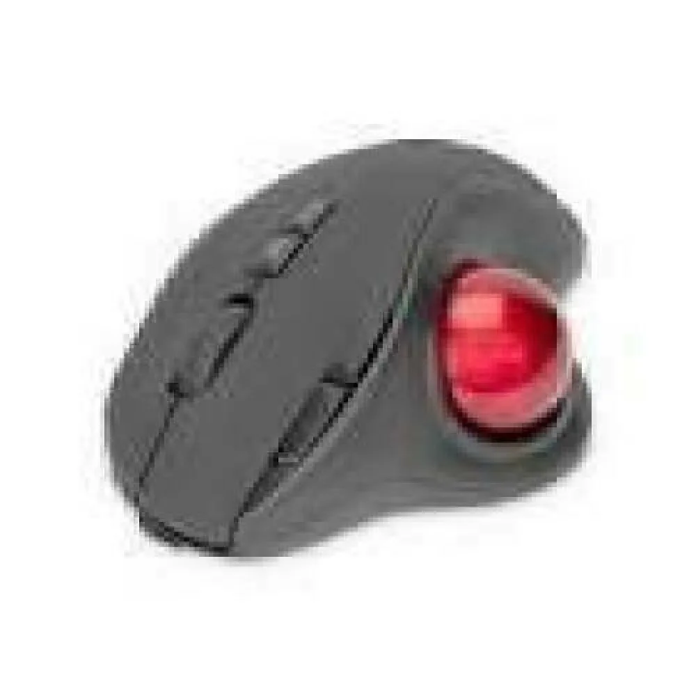 DIGITUS Wireless Ergonomic Optical Trackball Mouse red 8D