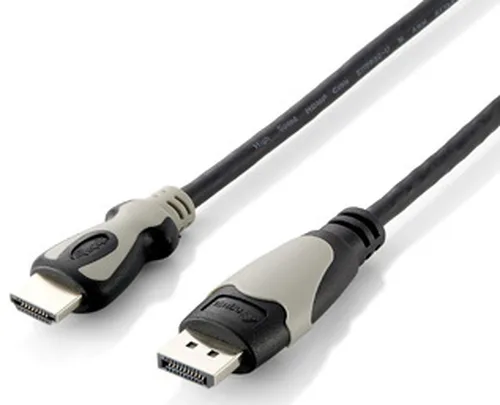 Equip 2m DisplayPort > HDMI M/M Juoda, Pilka