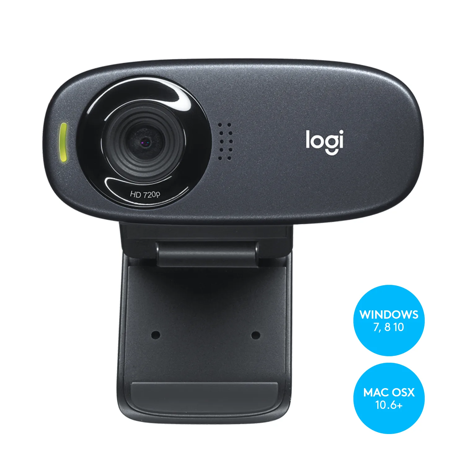 Logitech C310 HD internetinė kamera 5 MP 1280 x 720 pikseliai USB Juoda