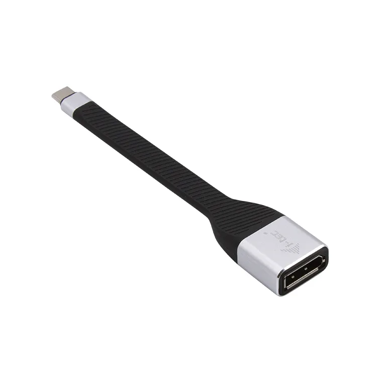 i-tec C31FLATDP60HZ vaizdo kabelio adapteris 0,11 m C tipo USB DisplayPort Juoda
