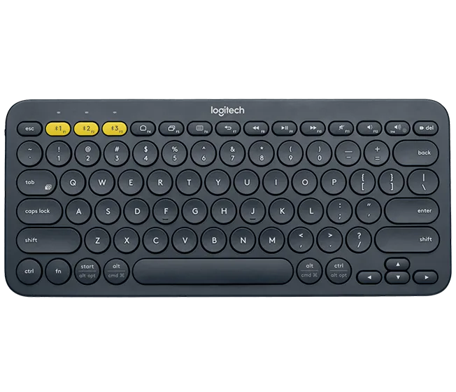 Logitech K380 Multi-Device Bluetooth Keyboard rusas, Rusijos Bluetooth Pilka